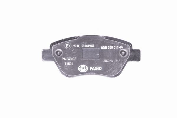 Brake Pad Set, disc brake - 8DB 355 011-871 HELLA