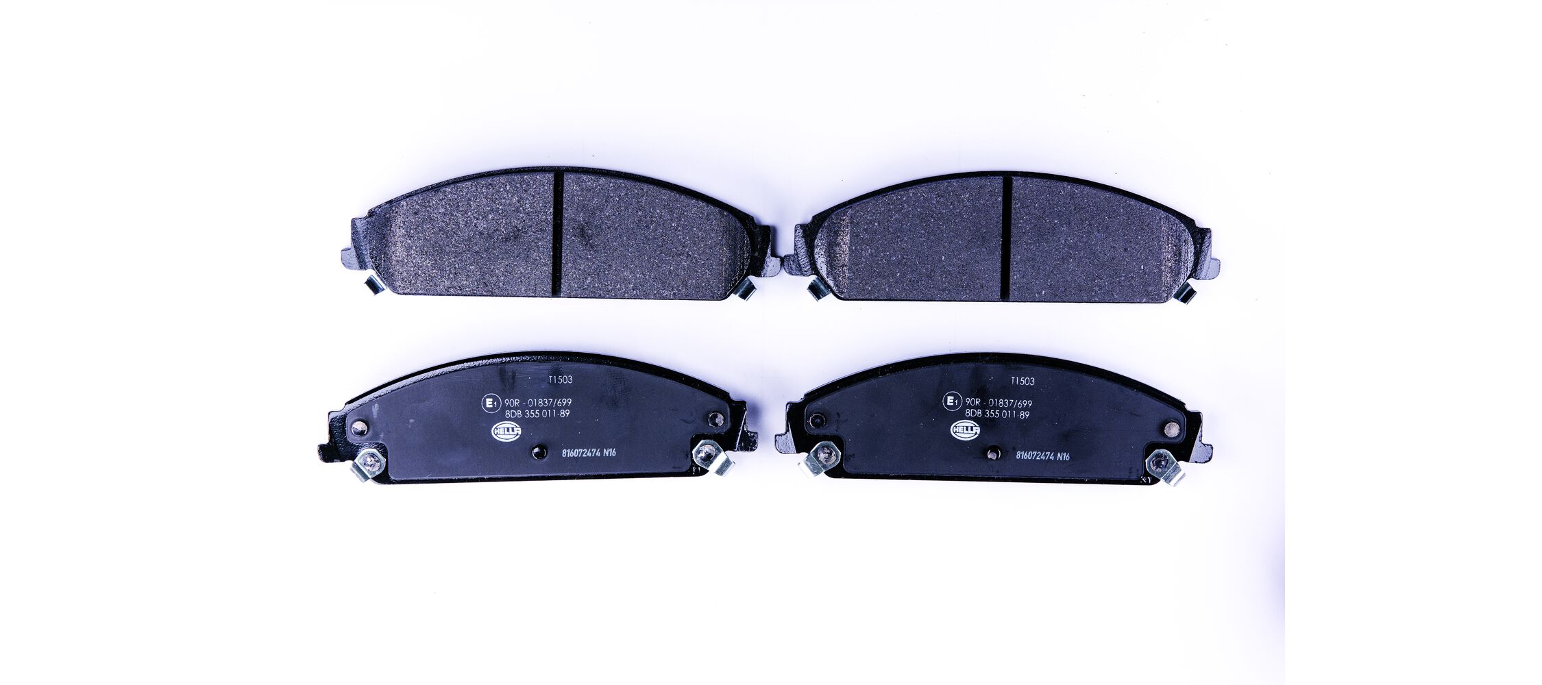 Brake Pad Set, disc brake - 8DB 355 011-891 HELLA