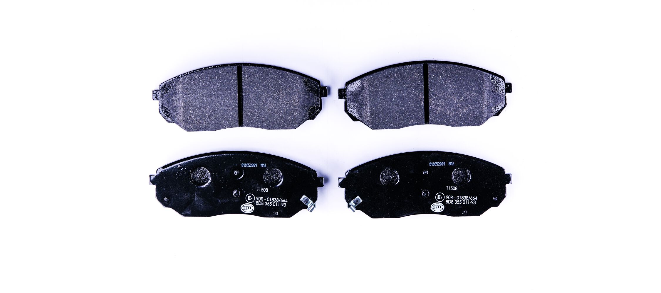 Комплект тормозных колодок, дисковый тормоз - 8DB 355 011-931 HELLA