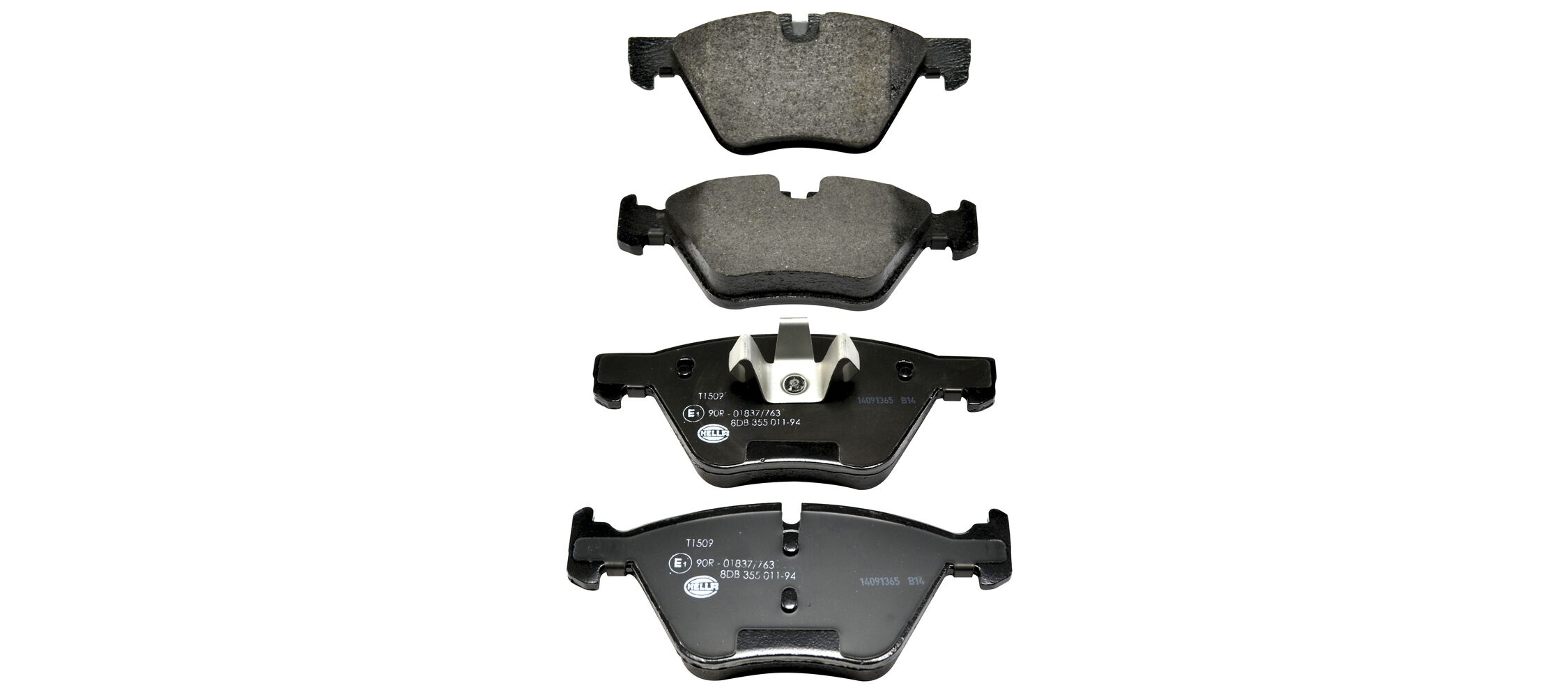 Brake Pad Set, disc brake - 8DB 355 011-941 HELLA