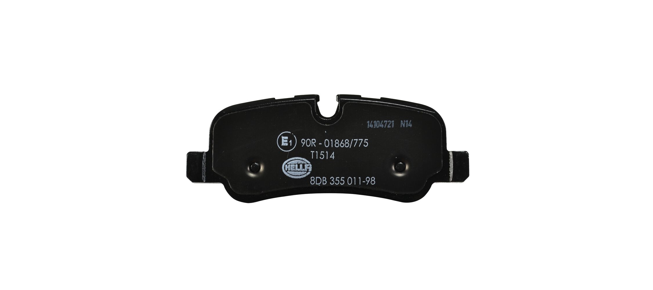 Brake Pad Set, disc brake - 8DB 355 011-981 HELLA