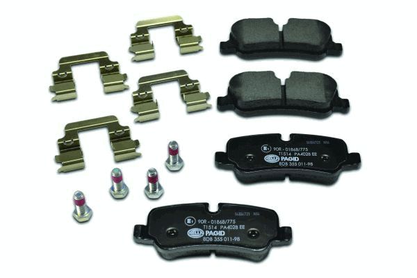Brake Pad Set, disc brake - 8DB 355 011-981 HELLA
