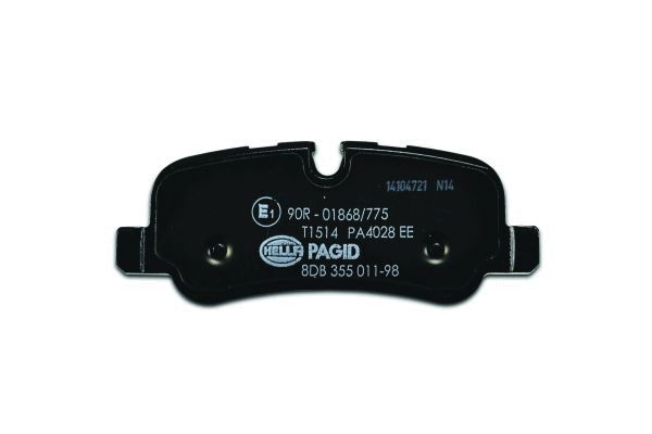 Brake Pad Set, disc brake - 8DB 355 011-981 HELLA