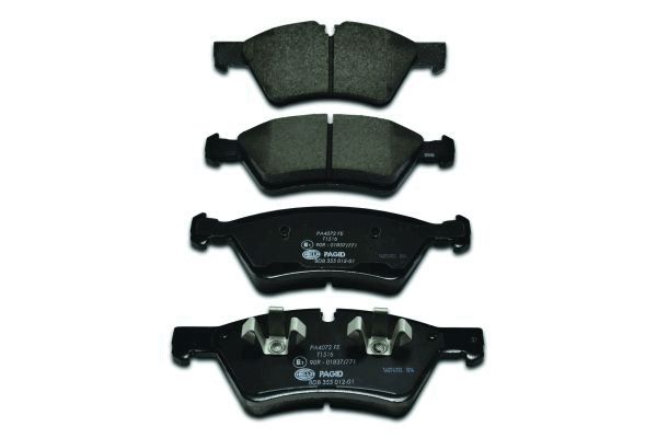 Brake Pad Set, disc brake - 8DB 355 012-011 HELLA