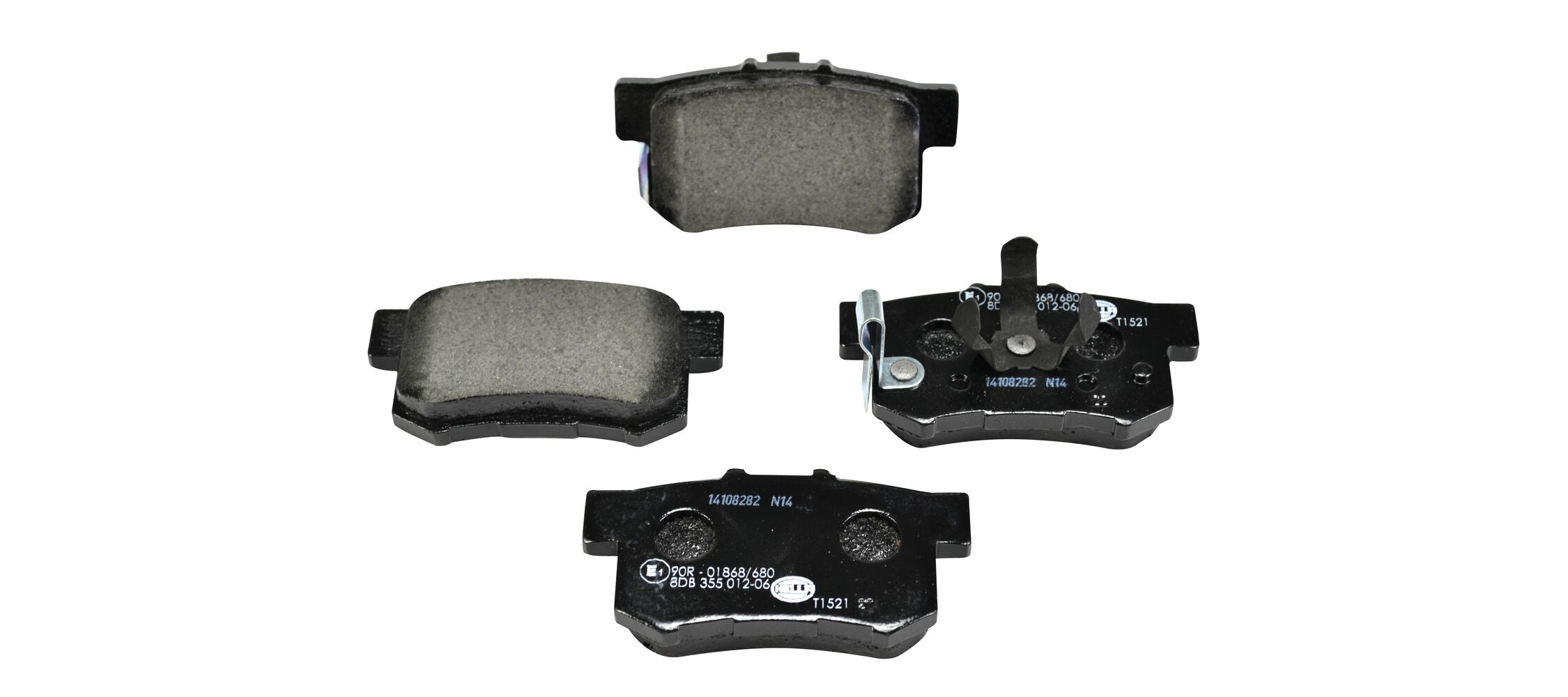 Brake Pad Set, disc brake - 8DB 355 012-061 HELLA
