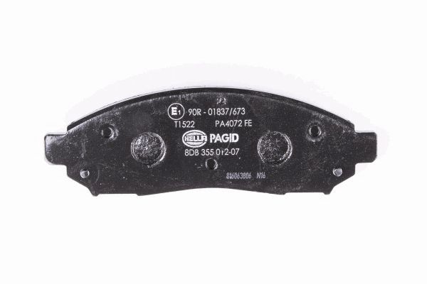 Brake Pad Set, disc brake - 8DB 355 012-071 HELLA