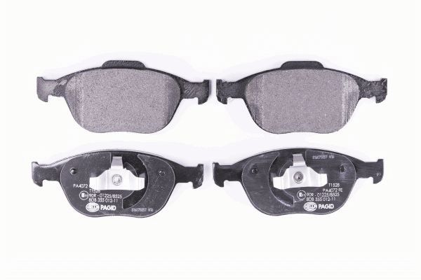 Brake Pad Set, disc brake - 8DB 355 012-111 HELLA