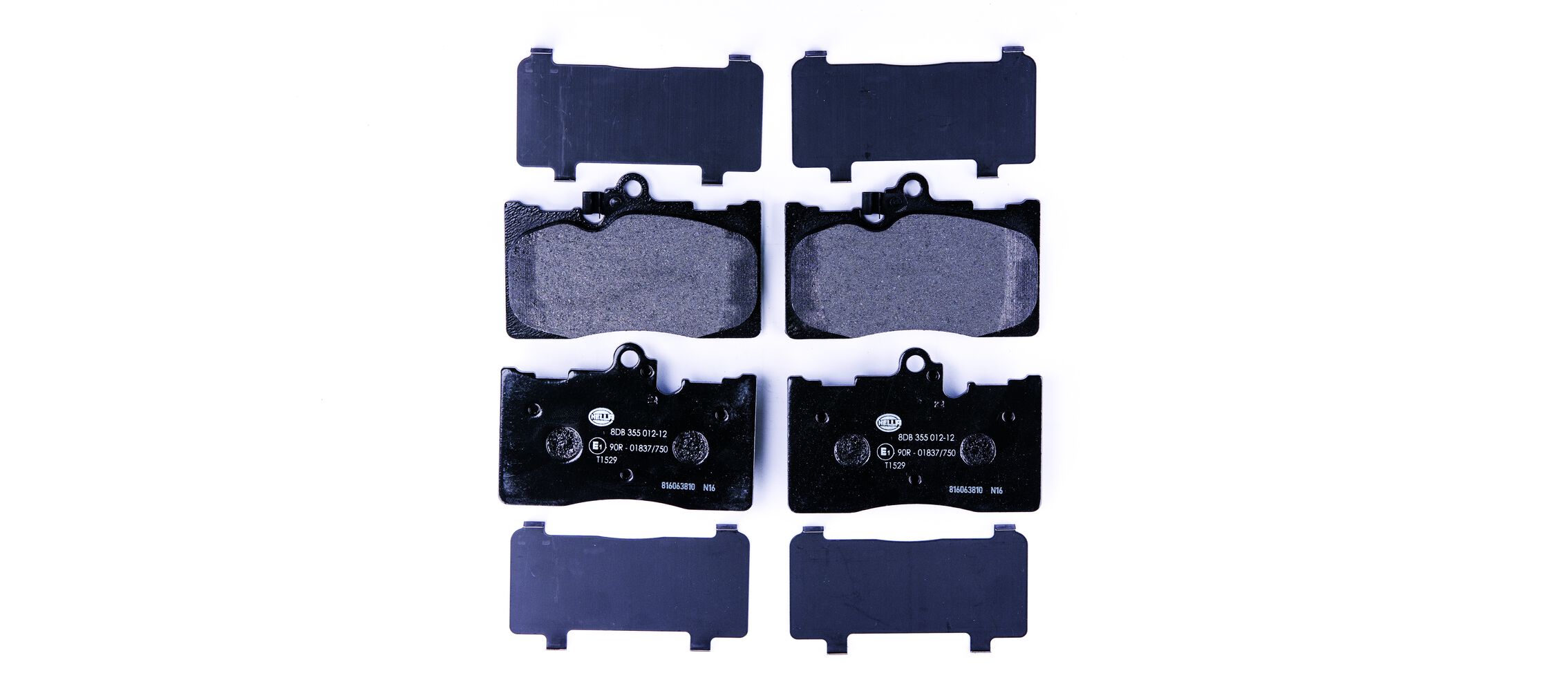 Brake Pad Set, disc brake - 8DB 355 012-121 HELLA
