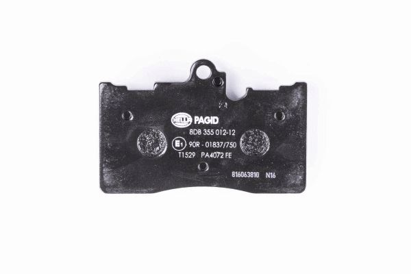 Brake Pad Set, disc brake - 8DB 355 012-121 HELLA