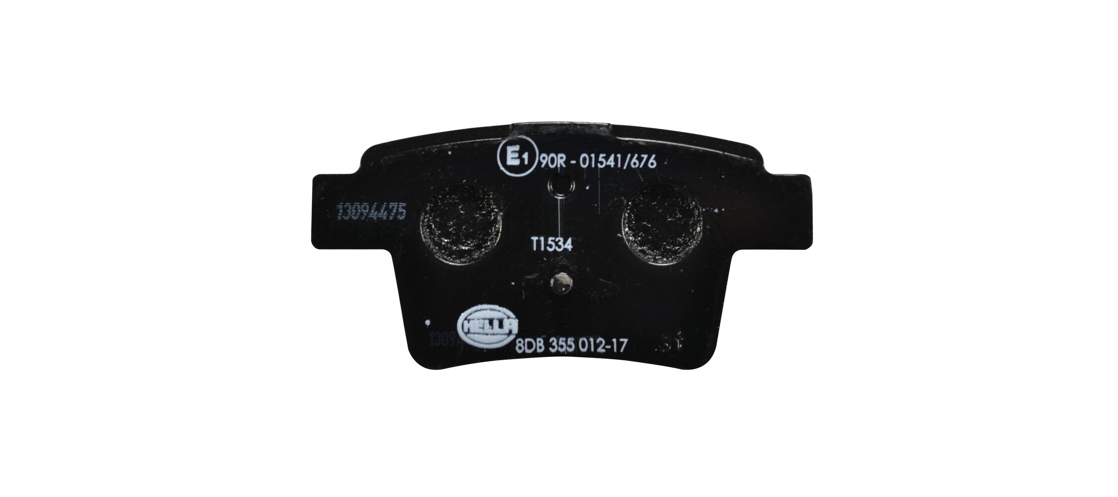 Brake Pad Set, disc brake - 8DB 355 012-171 HELLA