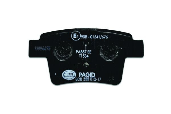 Brake Pad Set, disc brake - 8DB 355 012-171 HELLA