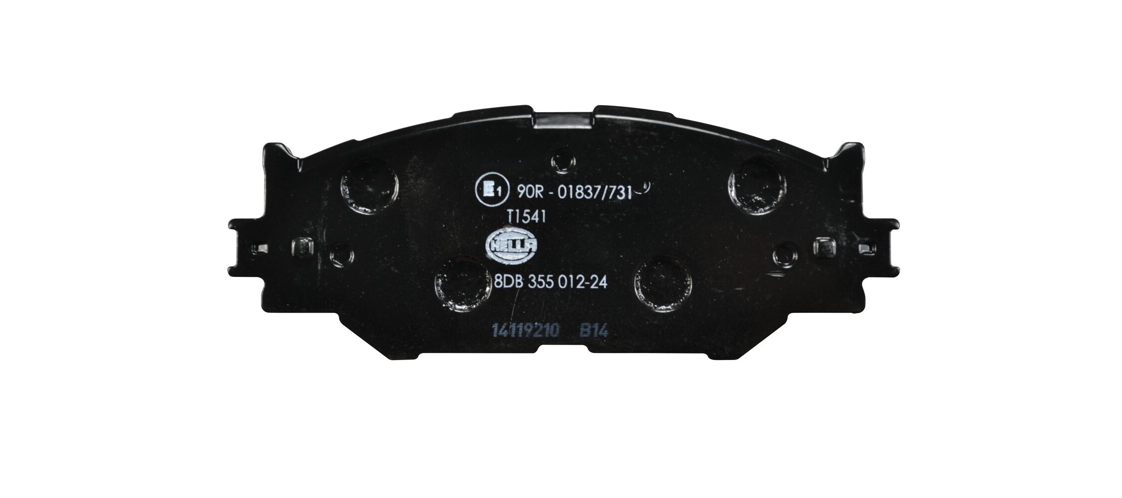 Brake Pad Set, disc brake - 8DB 355 012-241 HELLA