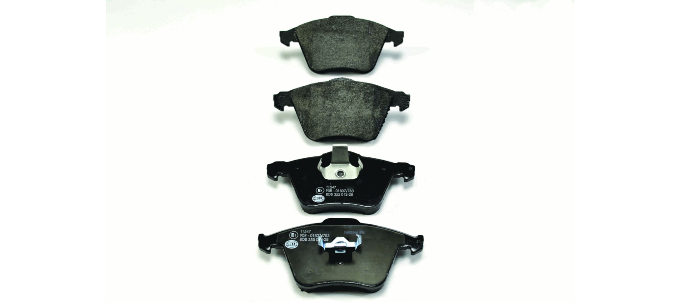 Brake Pad Set, disc brake - 8DB 355 012-281 HELLA