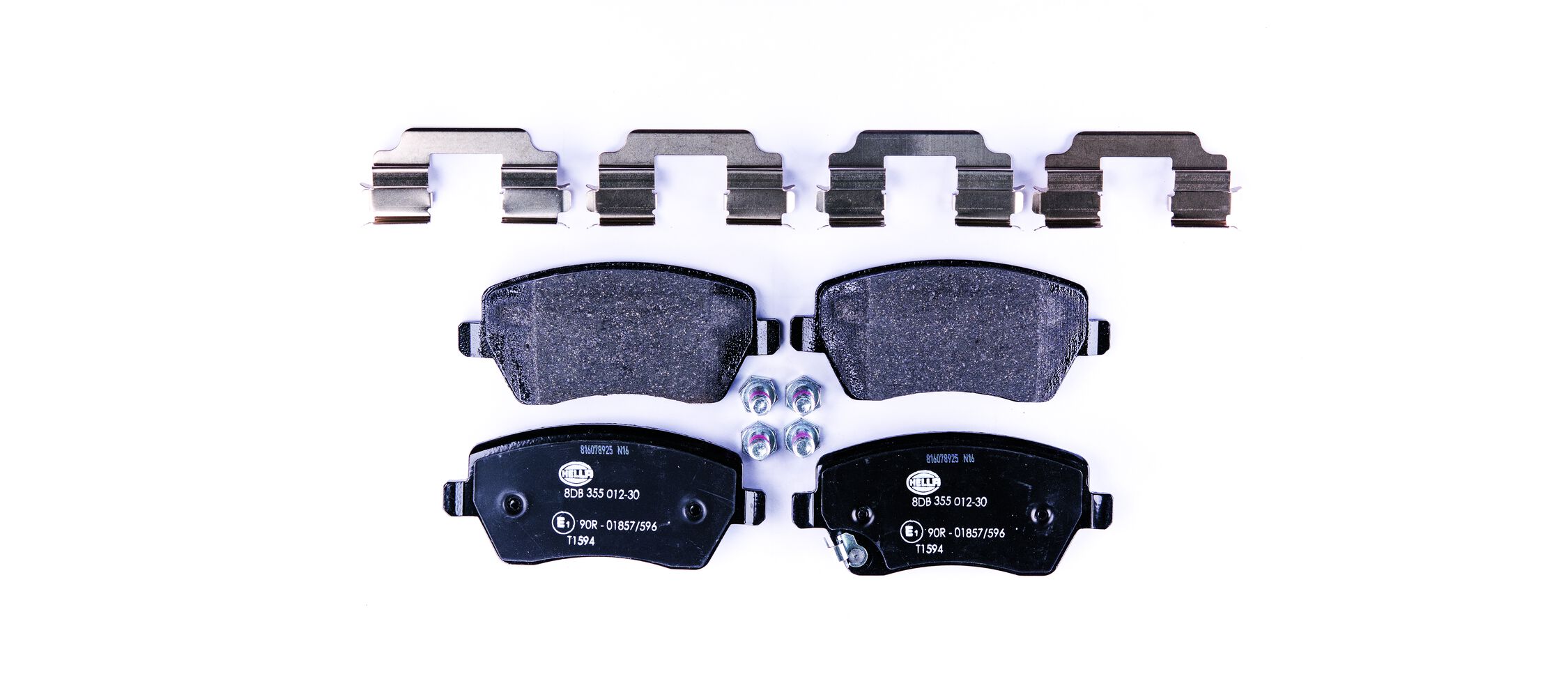 Brake Pad Set, disc brake - 8DB 355 012-301 HELLA