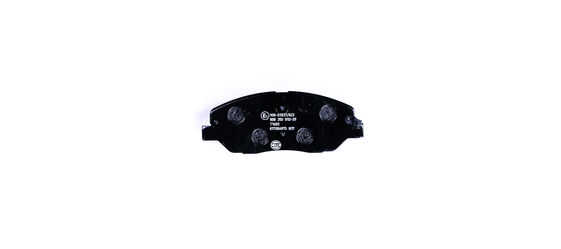 Brake Pad Set, disc brake - 8DB 355 012-371 HELLA