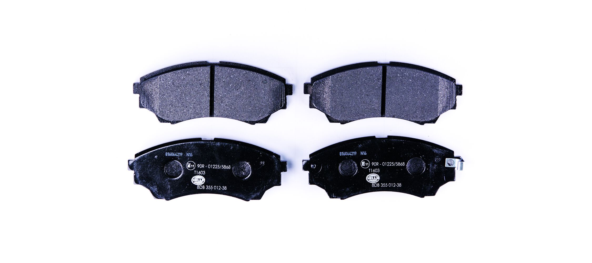 Brake Pad Set, disc brake - 8DB 355 012-381 HELLA