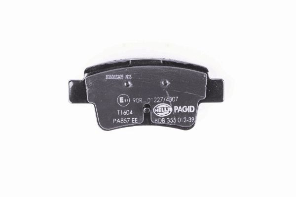 Brake Pad Set, disc brake - 8DB 355 012-391 HELLA