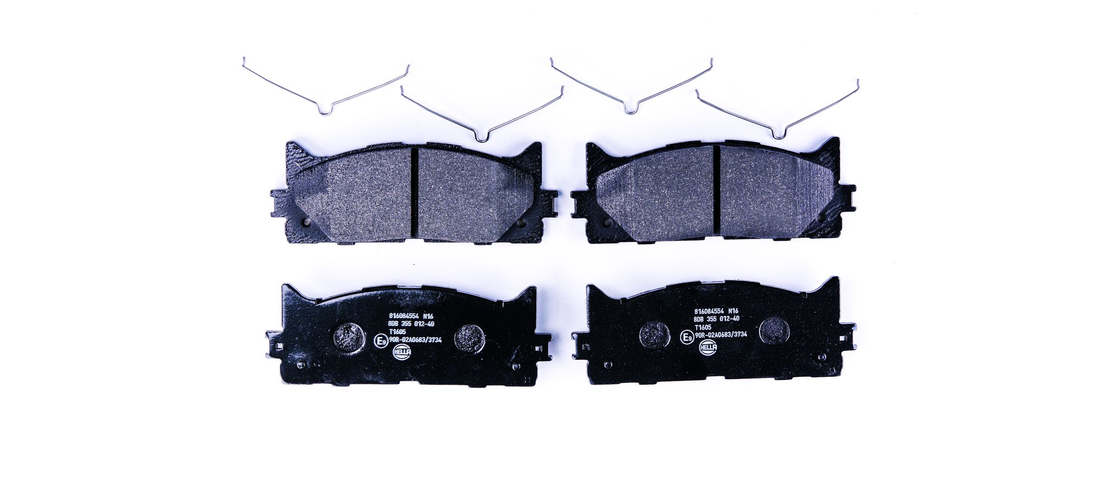 Комплект тормозных колодок, дисковый тормоз - 8DB 355 012-401 HELLA