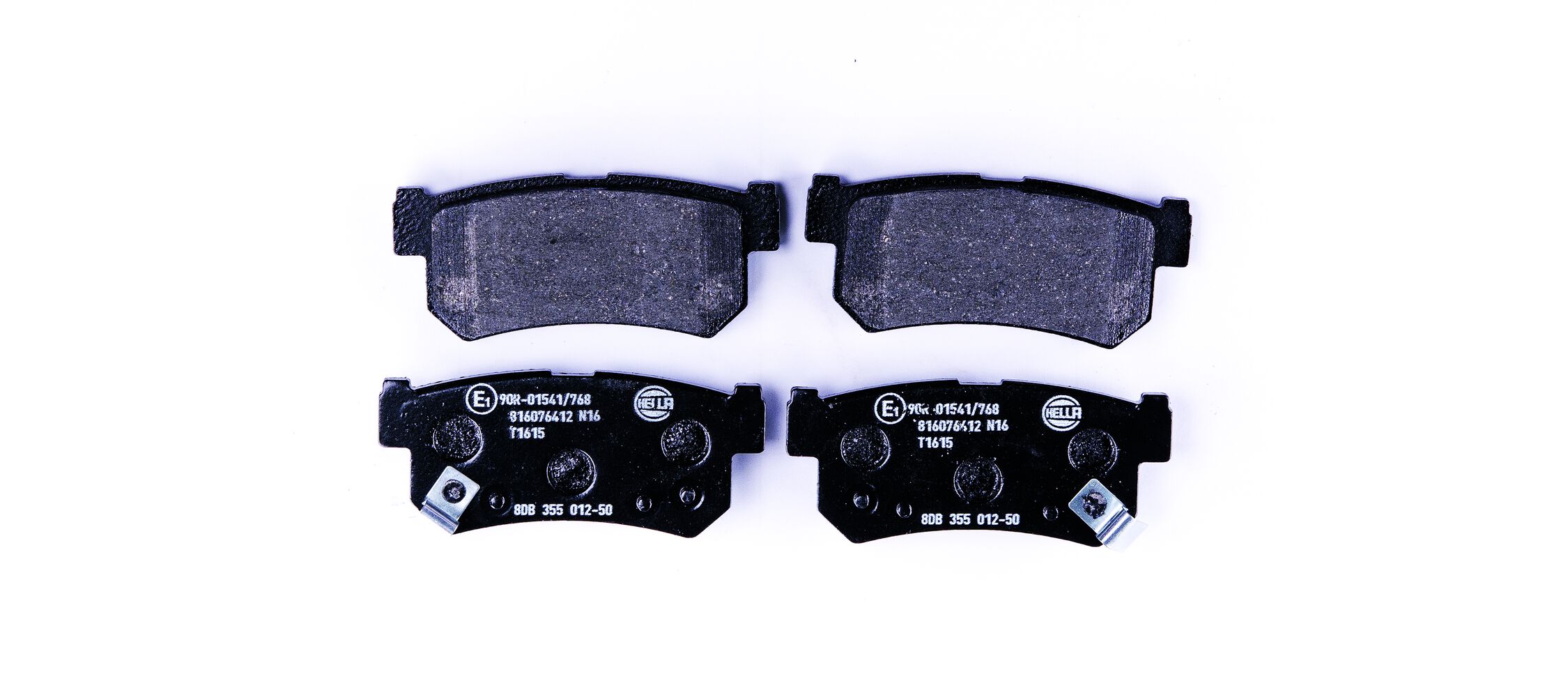 Brake Pad Set, disc brake - 8DB 355 012-501 HELLA