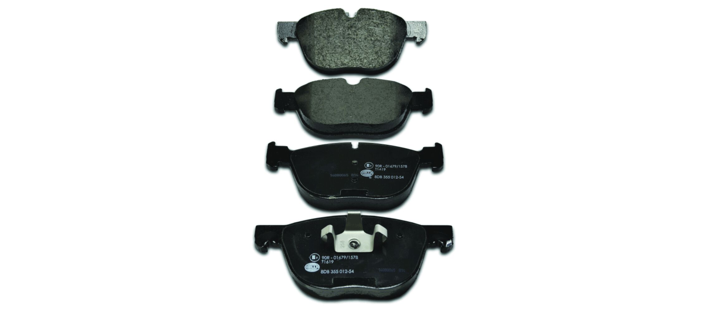 Brake Pad Set, disc brake - 8DB 355 012-541 HELLA