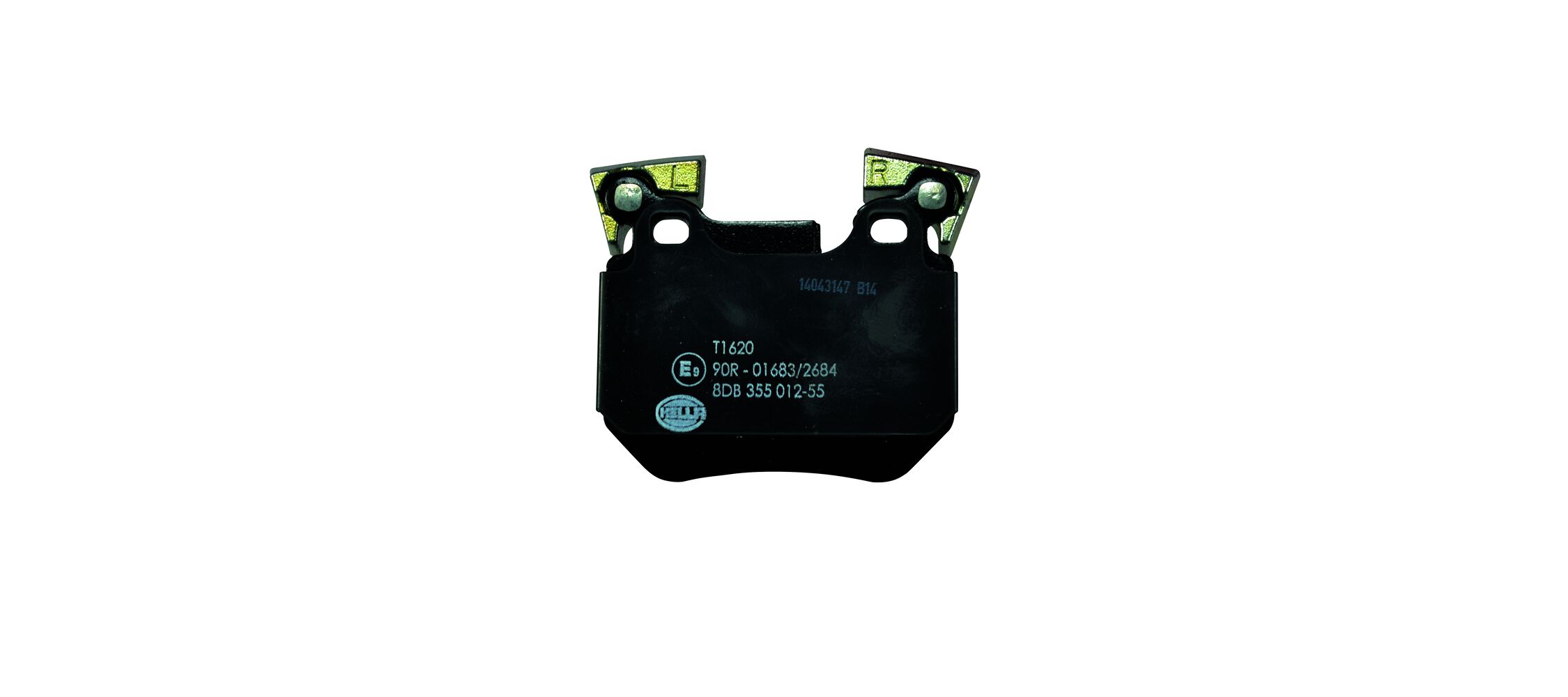 Brake Pad Set, disc brake - 8DB 355 012-551 HELLA