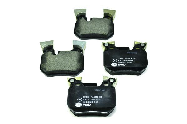 Brake Pad Set, disc brake - 8DB 355 012-551 HELLA
