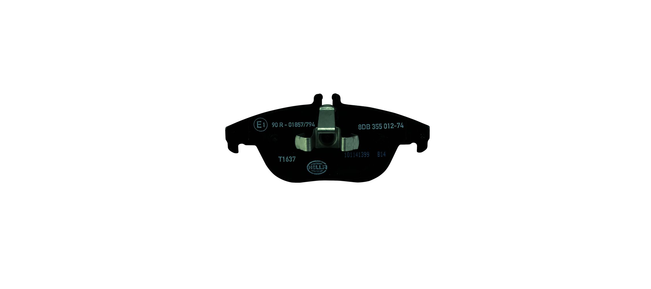Brake Pad Set, disc brake - 8DB 355 012-741 HELLA