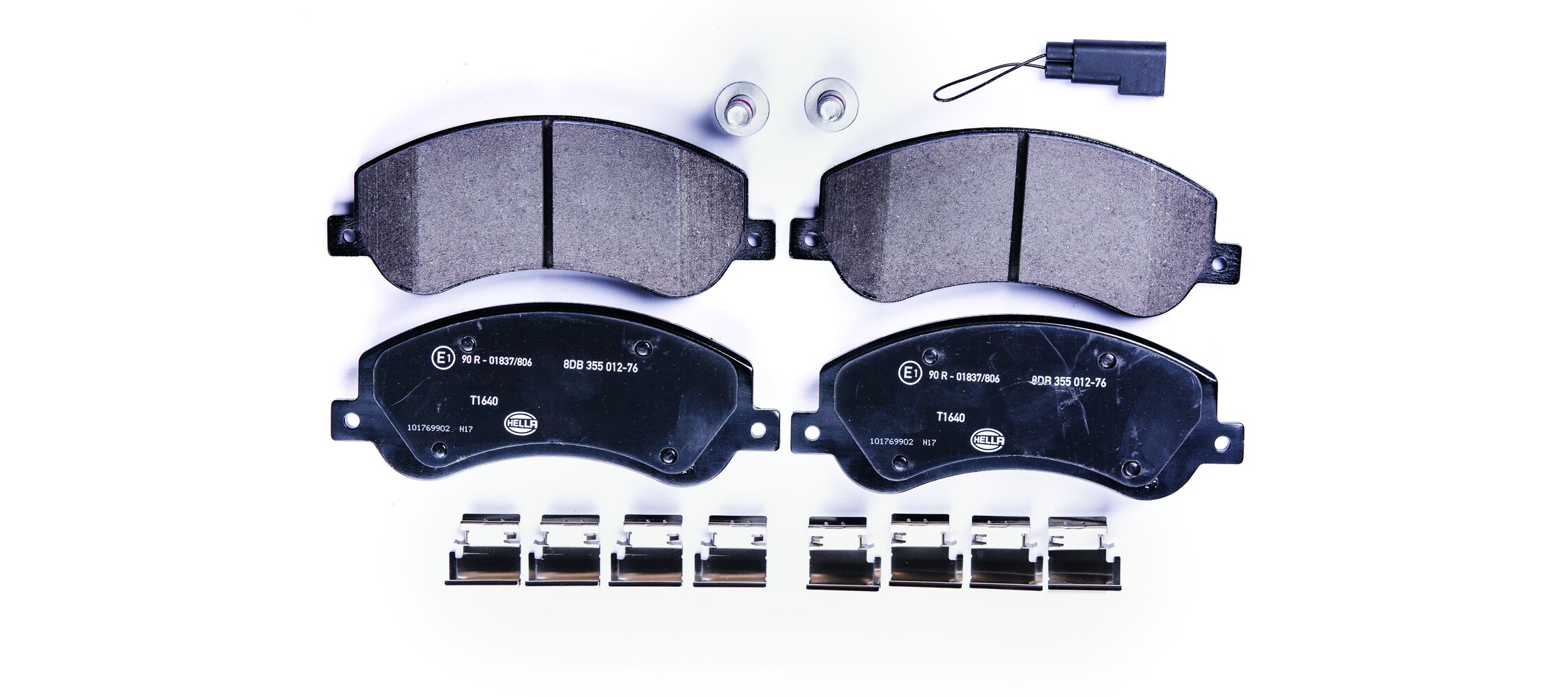 Brake Pad Set, disc brake - 8DB 355 012-761 HELLA