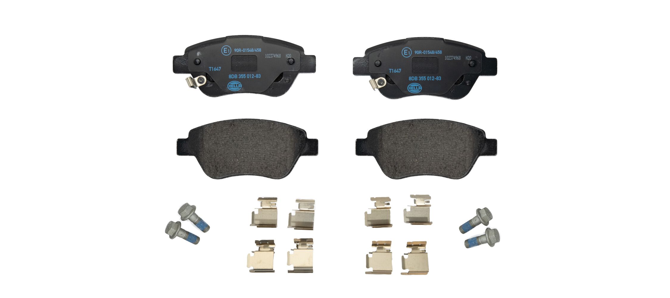 Kit pastiglie freno, Freno a disco - 8DB 355 012-831 HELLA