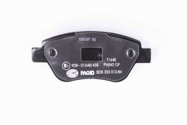Brake Pad Set, disc brake - 8DB 355 012-841 HELLA