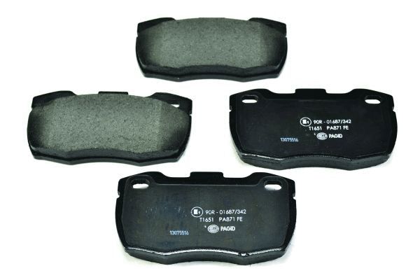Brake Pad Set, disc brake - 8DB 355 012-871 HELLA