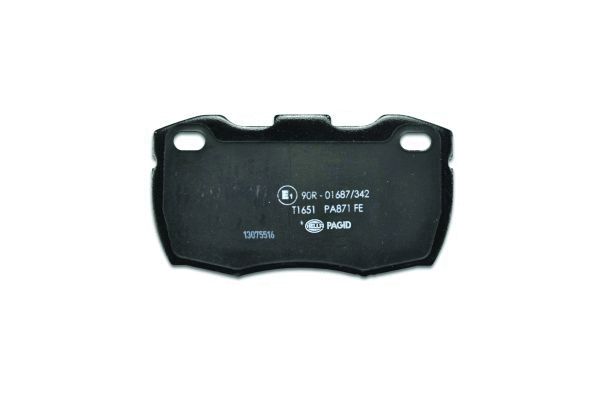Brake Pad Set, disc brake - 8DB 355 012-871 HELLA