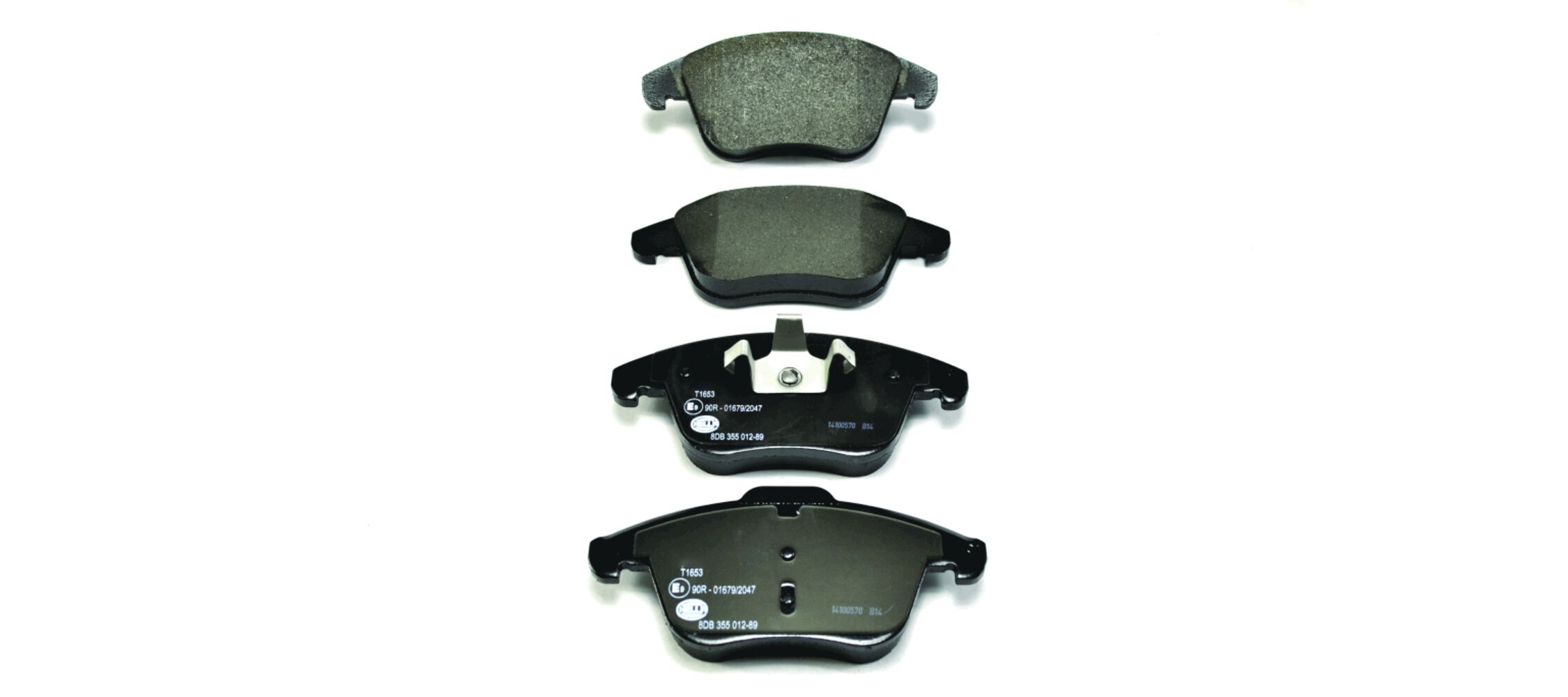 Комплект тормозных колодок, дисковый тормоз - 8DB 355 012-891 HELLA