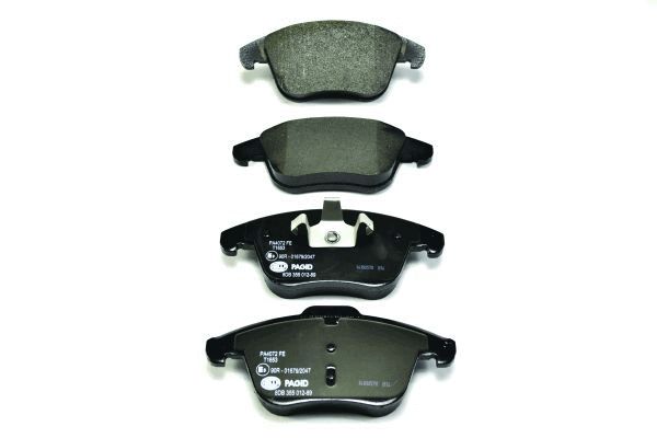Brake Pad Set, disc brake - 8DB 355 012-891 HELLA
