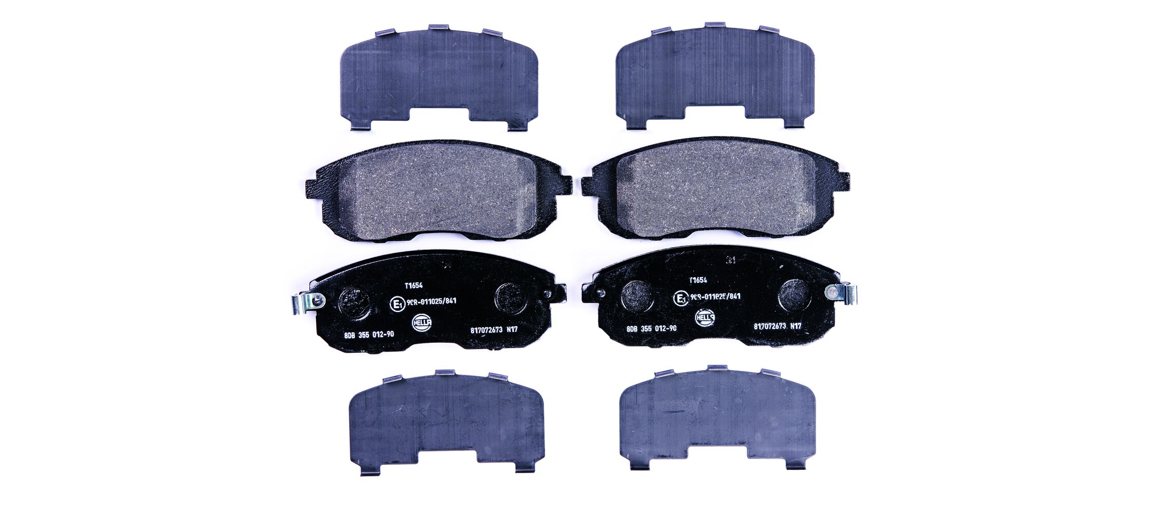 Комплект тормозных колодок, дисковый тормоз - 8DB 355 012-901 HELLA