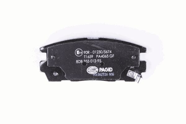 Brake Pad Set, disc brake - 8DB 355 012-951 HELLA