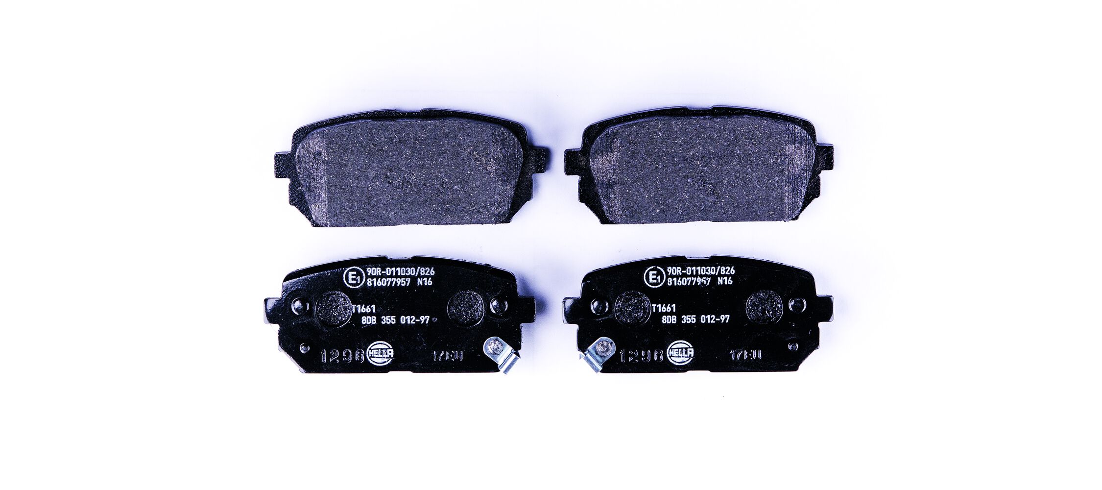 Brake Pad Set, disc brake - 8DB 355 012-971 HELLA