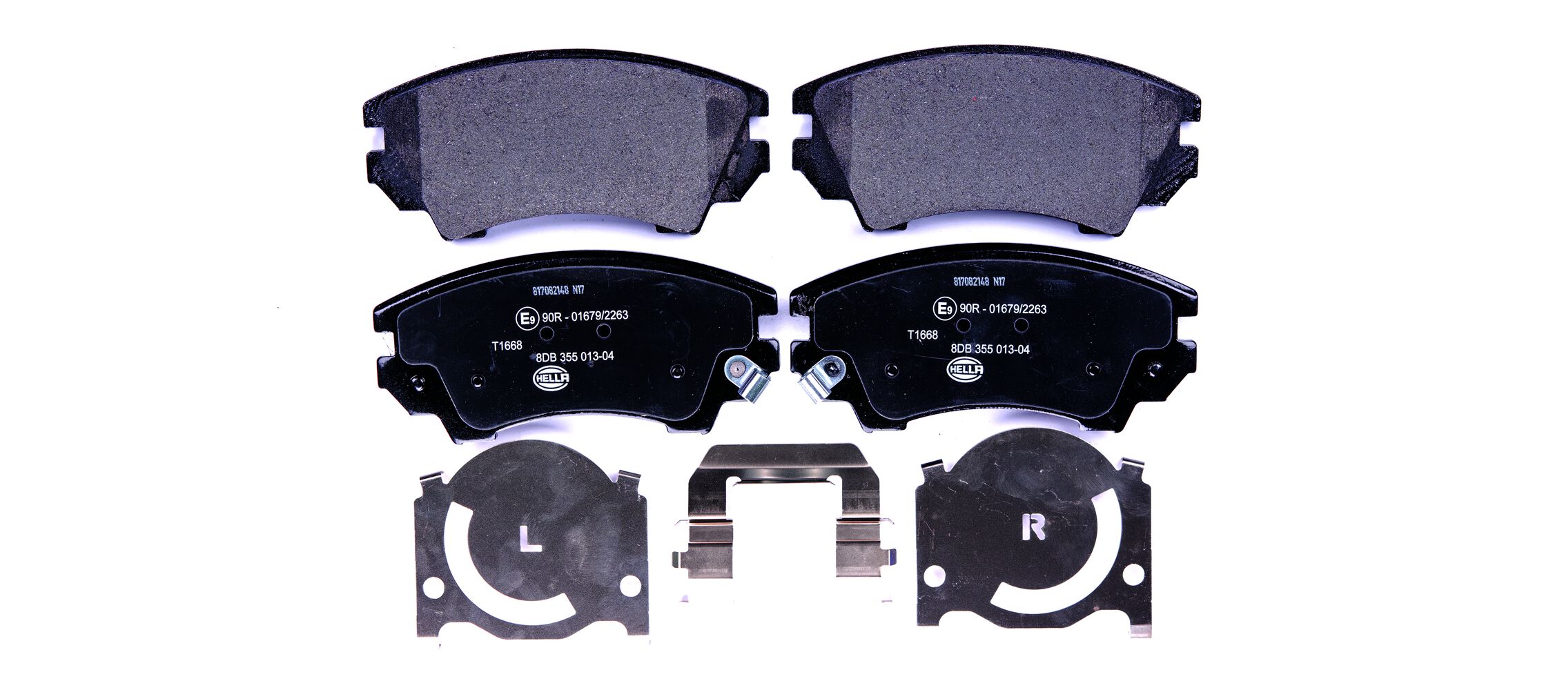 Brake Pad Set, disc brake - 8DB 355 013-041 HELLA