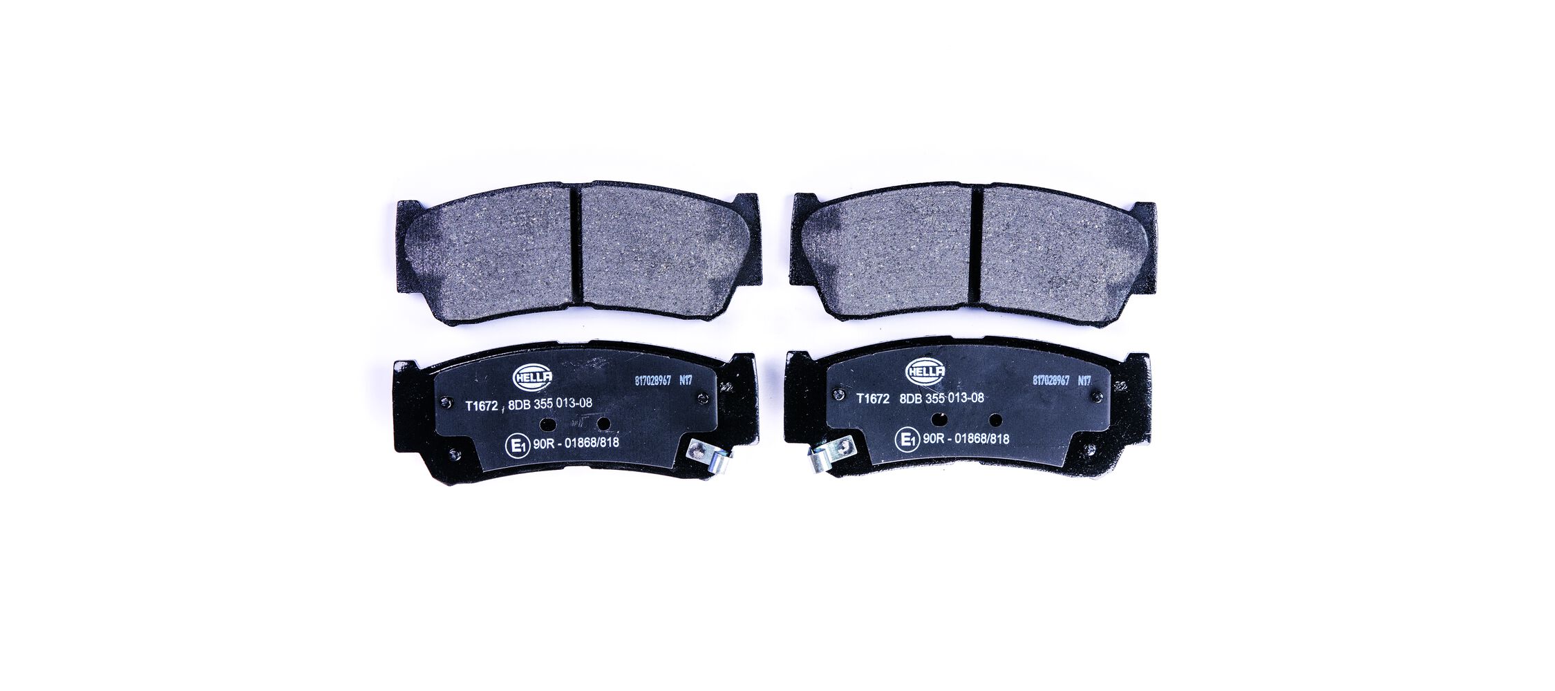 Brake Pad Set, disc brake - 8DB 355 013-081 HELLA