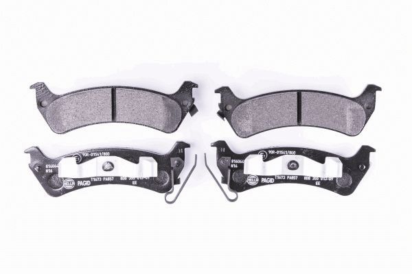 Brake Pad Set, disc brake - 8DB 355 013-091 HELLA