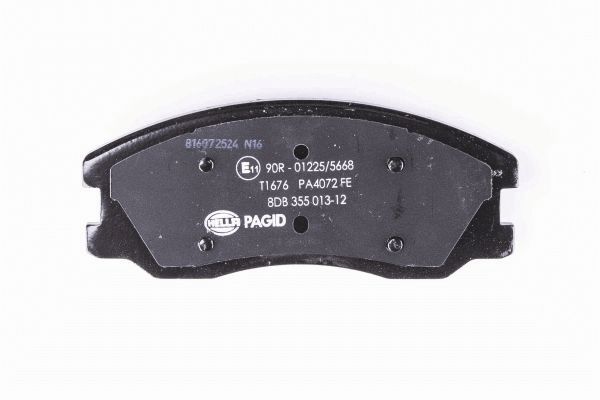 Brake Pad Set, disc brake - 8DB 355 013-121 HELLA