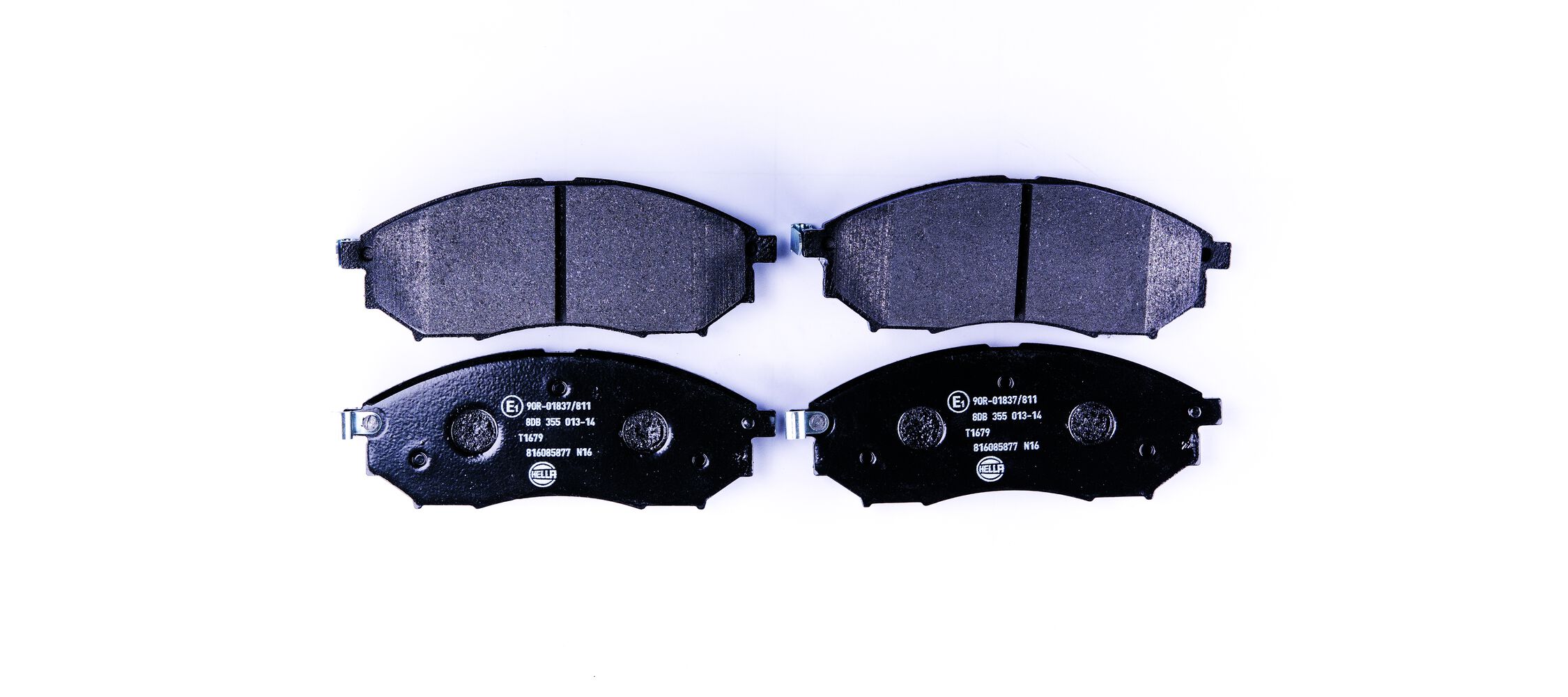 Комплект тормозных колодок, дисковый тормоз - 8DB 355 013-141 HELLA