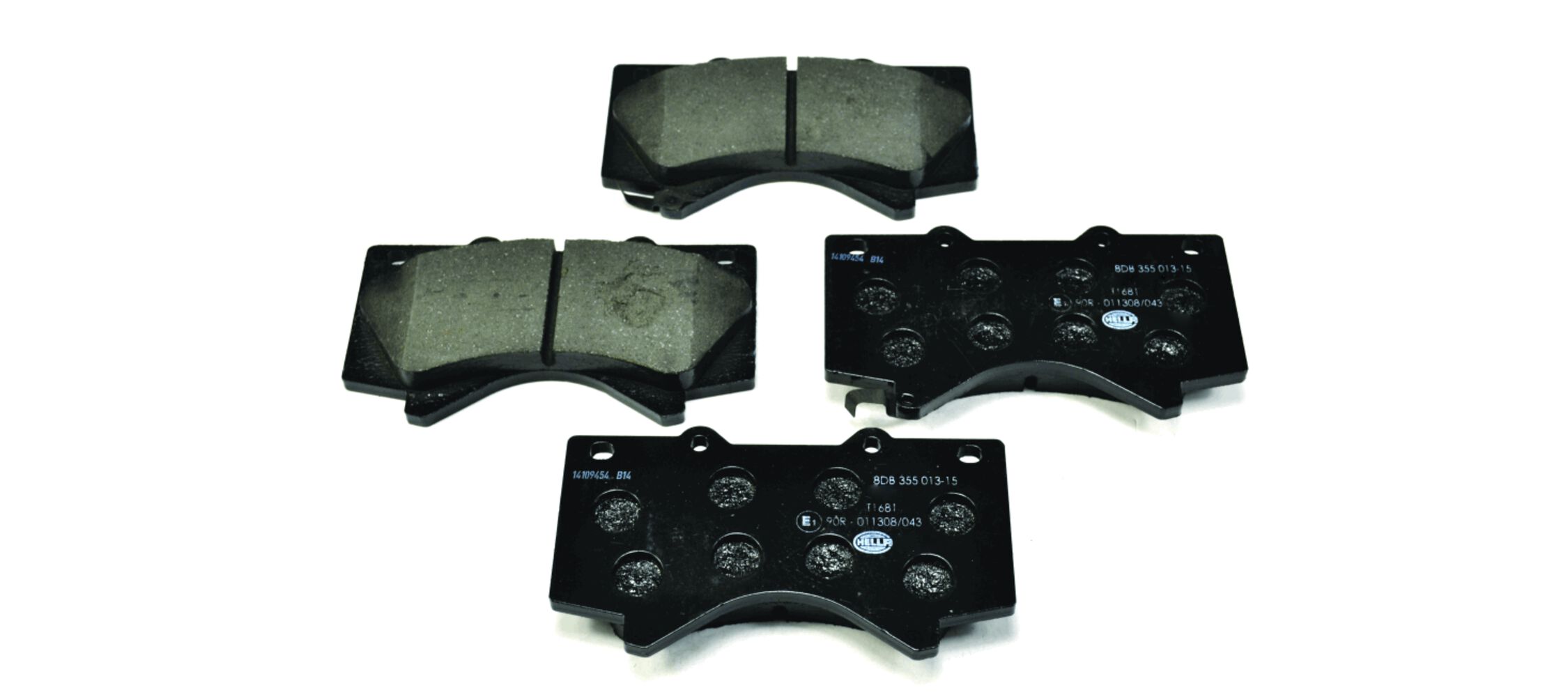 Brake Pad Set, disc brake - 8DB 355 013-151 HELLA
