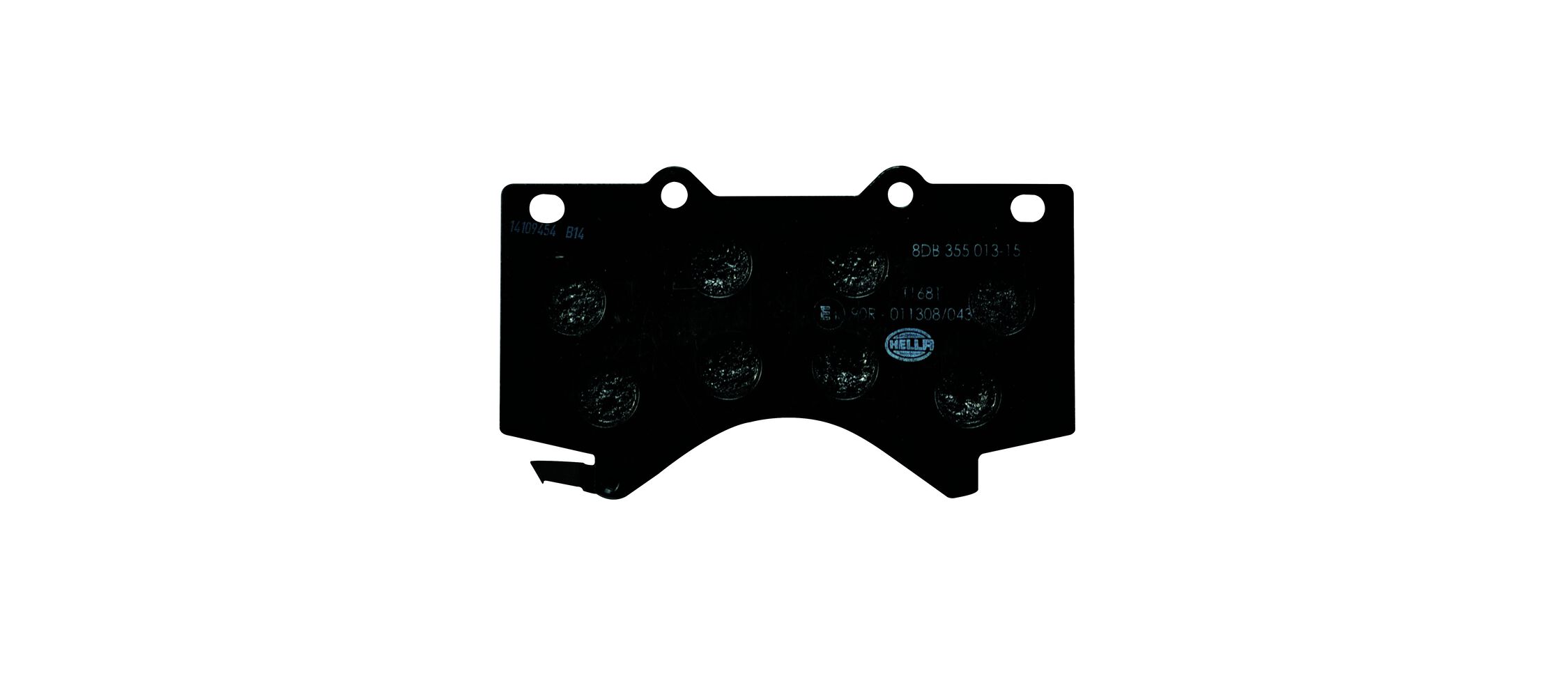 Brake Pad Set, disc brake - 8DB 355 013-151 HELLA