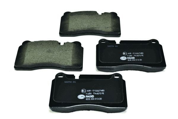 Brake Pad Set, disc brake - 8DB 355 013-201 HELLA