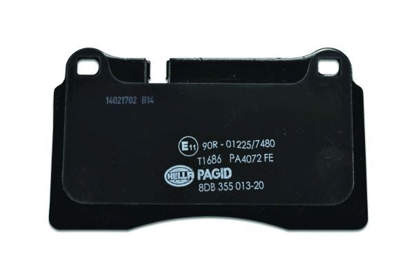 Brake Pad Set, disc brake - 8DB 355 013-201 HELLA