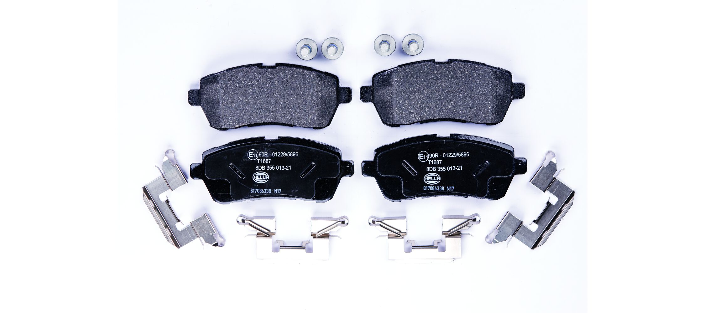 Brake Pad Set, disc brake - 8DB 355 013-211 HELLA
