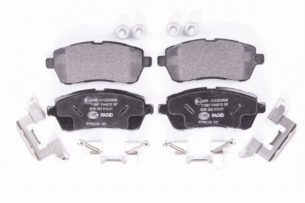 Bremsbelagsatz, Scheibenbremse - 8DB 355 013-211 HELLA