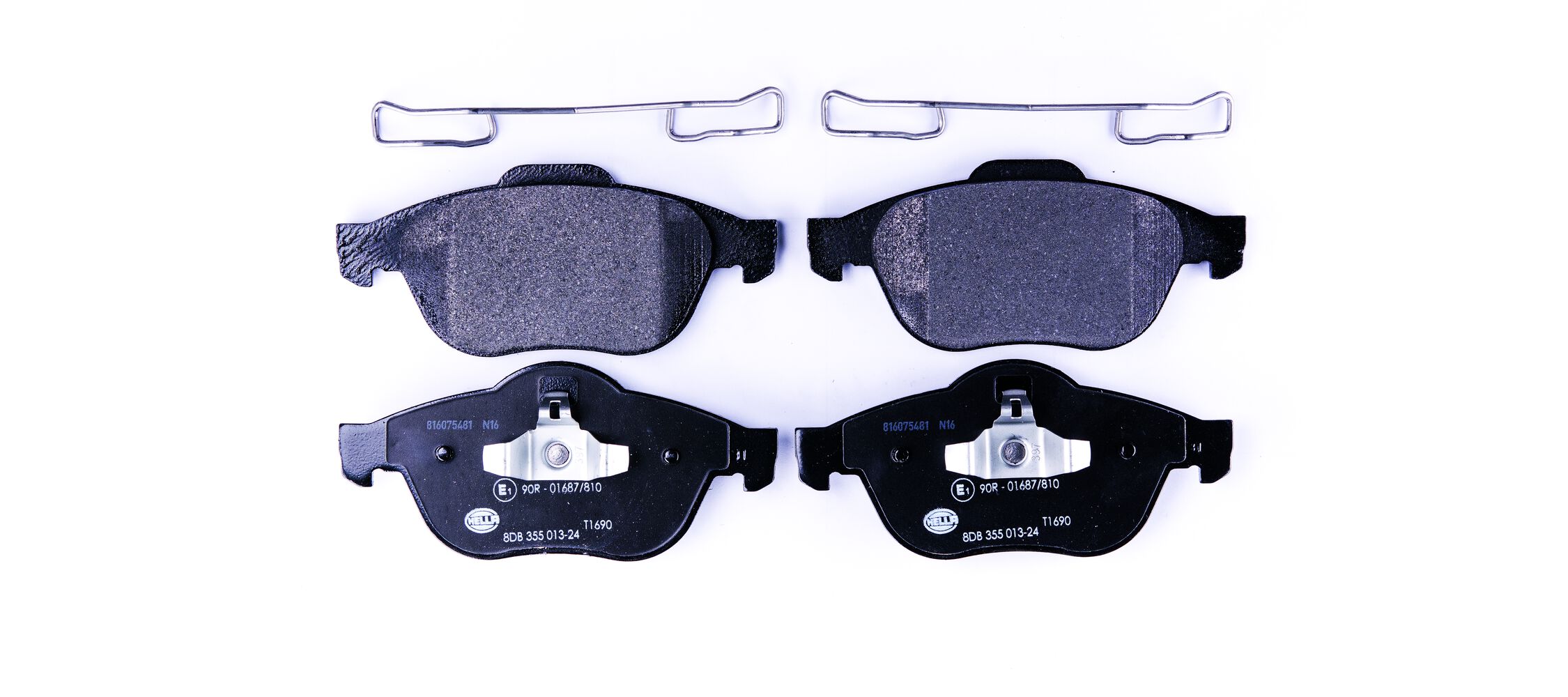 Brake Pad Set, disc brake - 8DB 355 013-241 HELLA