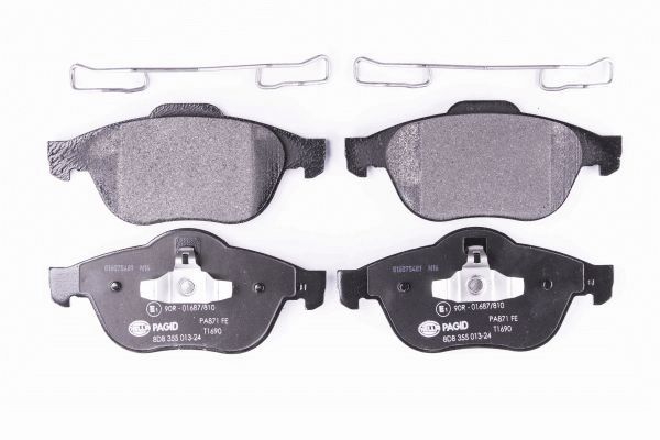 Brake Pad Set, disc brake - 8DB 355 013-241 HELLA